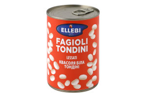 Фасоль белая Тондини Ellebi ж/б 400г