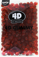 Цукерки Amos 4D зі смаком полуниці желейні