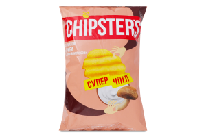 Чипси картопляні хвилясті Гриби з вершковим соусом Chipster's м/у 95г