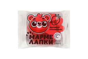 Мармелад желейный с витамином С со вкусом клубники Мармелапки Jelly Paws м/у 40г