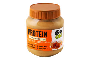 Паста арахісова високобілкова зі смаком солоної карамелі Protein Go On Nutrition с/б 350г