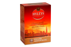 Чай черный байховый цейлонский цельнолистовой Английский аристократический Hyleys к/у 500г