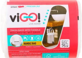 Пакети для сміття майка viGO 10л 75шт