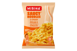 Локшина швидкого приготування зі смаком подвійного сиру Saucy noodles Мівіна м/у 95г