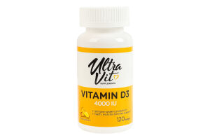 Добавка дієтична м'які капсули 4000МО Vitamin D3 UltraVit 120шт