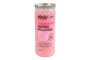 Шейк молочный 1% протеиновый безлактозный с подсластителями со вкусом клубники Nashe п/б 250г