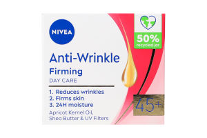 Крем для лица дневной 45+ Anti-wrinkle Firming Nivea 50мл
