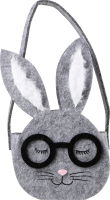 Кошик декор Заєць в окулярах фетровий 958382