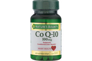 Nature's Co Q-10 100 mg Softgels - 45 CT