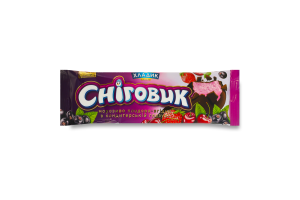 Мороженое плодово-ягодное в кондитерской глазури Снеговик Хладик м/у 80г