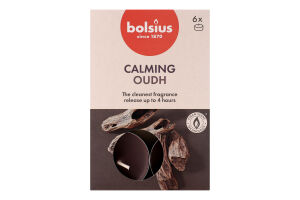 Свічки чай.аром.Bolsius 4г.Агар.дер.6шт