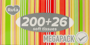 Серветки косметичні 2-х шарові Family pack Ruta 226шт