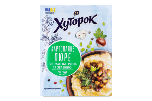 Пюре картофельное со вкусом грибов и зеленью Хуторок м/у 30г