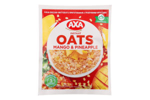 Каша овсяная моментального приготовления Mango&Pineapple Axa м/у 40г