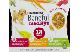 Purina Beneful Dog Food Medleys Variety Pack - 12 PK