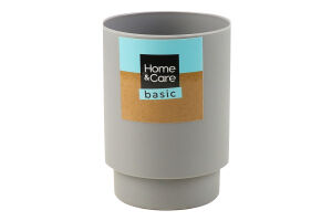 Стакан для зубних щіток Home&Care Basic сірий
