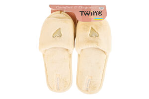 Тапочки комнатные домашние женские меховые Twins Home style Сердце mini №010493 36-40