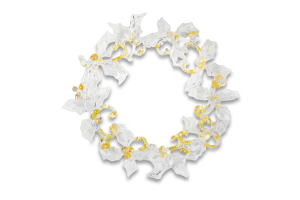 Підвіска новорічна Вінок шампань 11см КМ