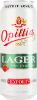 Пиво 0.5л 4.4% светлое пастеризованное Lager Export Opillia ж/б