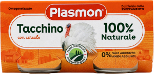 Пюре д/дитячого харчування Індичка від 6місяців 2*80г Plasmon