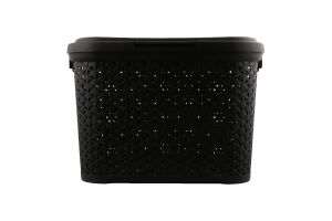 Кошик 30л коричневий з кришкою Diomedea