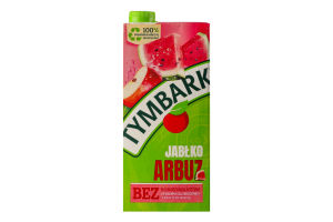 Напиток соковый с сахаром и подсластителем яблоко-арбуз Tymbark т/п 1л