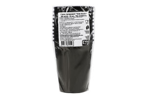 Стакан папер.Total BLACK 250 мл 10 шт СУБОТА