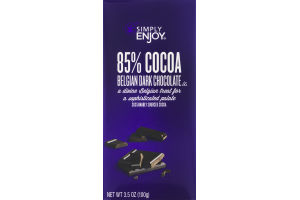 Simply Enjoy 85% Cocoa Belgian Dark Chocolate