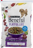 Purina Beneful Playful Dog Food with Real Beef & Egg - 15.5 LB