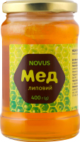 Мед натуральний квітковий липовий монофлорний Novus с/б 400г