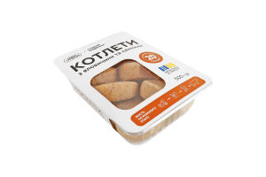 Котлети заморожені з яловичини та свинини Старий Порицьк лоток 500г