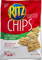Nabisco Ritz Toasted Chips Sour Cream And Onion