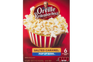 Orville Redenbacher's Gourmet Popping Corn Pop-Up Bowl Salted Caramel - 6 CT