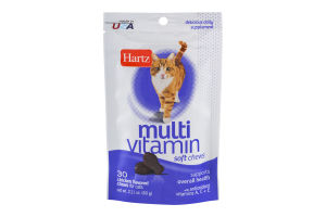 Hartz Multi Vitamin Soft Chews For Cats Chicken - 30 CT