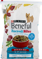 Purina Beneful IncrediBites Small Dog Food with Real Beef - 15.5 LB