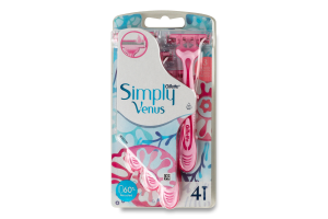 Станок для бритья одноразовый Simply Venus 3 Gillette 4шт