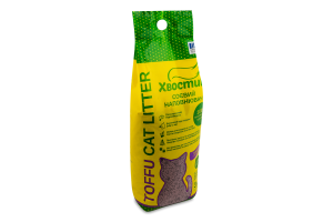 Наполнитель для кошачьих туалетов соевый натуральный Лаванда Toffu Хвостик 3кг