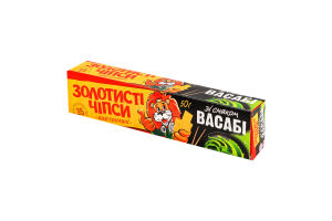 Чипсы картофельные со вкусом васаби Золотисті к/у 50г