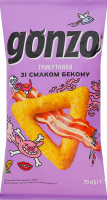 Трикутники кукурудзяні зі смаком бекону Gonzo м/у 70г