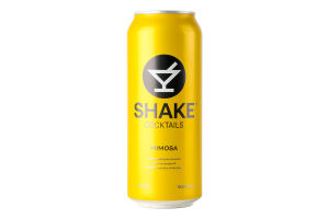 Напиток слабоалкогольный 500мл 7% сильногазированный Мимоза Cocktails Shake ж/б