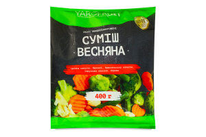 Суміш овочева швидкозаморожена Весняна Yarofruit м/у 400г