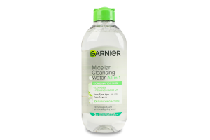 Вода міцелярна для очищення комбінованої шкіри обличчя Skin naturals Garnier 400мл