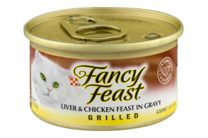 Fancy Feast Liver & Chicken Feast In Gravy Grilled Gourmet Cat Food