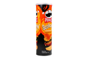 Снек пікантний Pringles смак сир чеддер гострий
