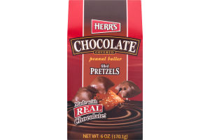 Herr's Chocolate Covered Peanut Butter Filled Pretzels