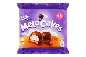 Тістечко Milka 100 г Melo-Cakes 6 шт (Франція)