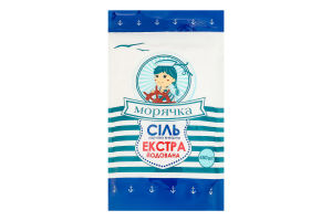 Соль пищевая выварочная йодированная Экстра Морячка д/п 450г