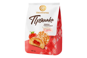 Пряники заварные глазированные Со вкусом клубники Dесняночка м/у 300г