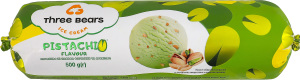 Морозиво зі смаком фісташки та подрібненим арахісом Three bears м/у 500г