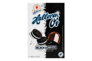 Конфеты в молочном шоколаде Black&White O's Halloren к/у 125г